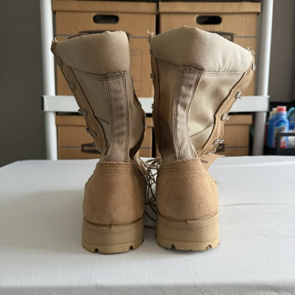 Army Hot Weather Combat Boots Mens 10.5W McRae Tan Military Vibram Reserves